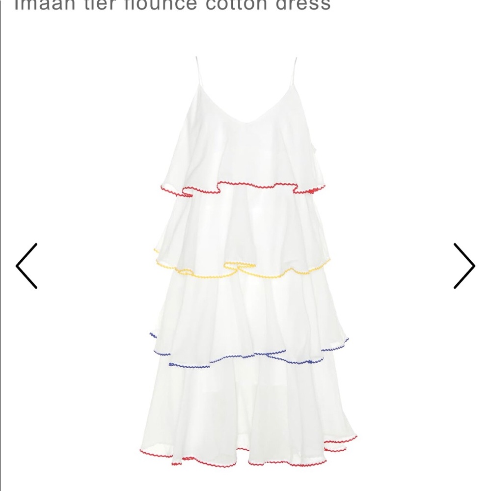 Lisa Marie Fernandez white ruffle dress